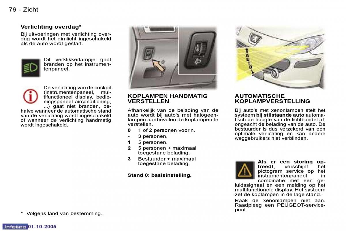 Peugeot 307 handleiding / page 84