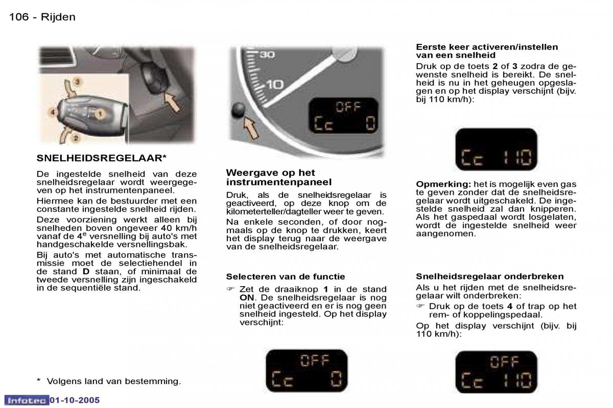 Peugeot 307 handleiding / page 120