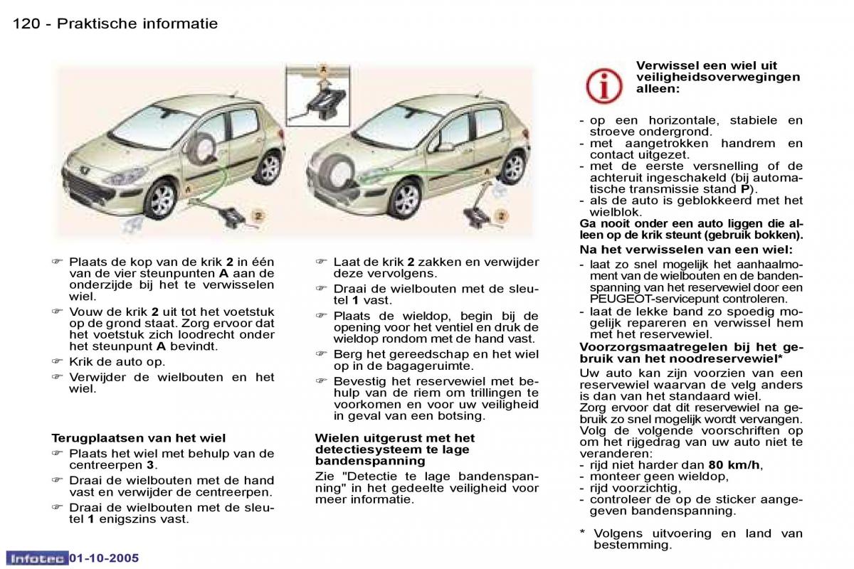 Peugeot 307 handleiding / page 134