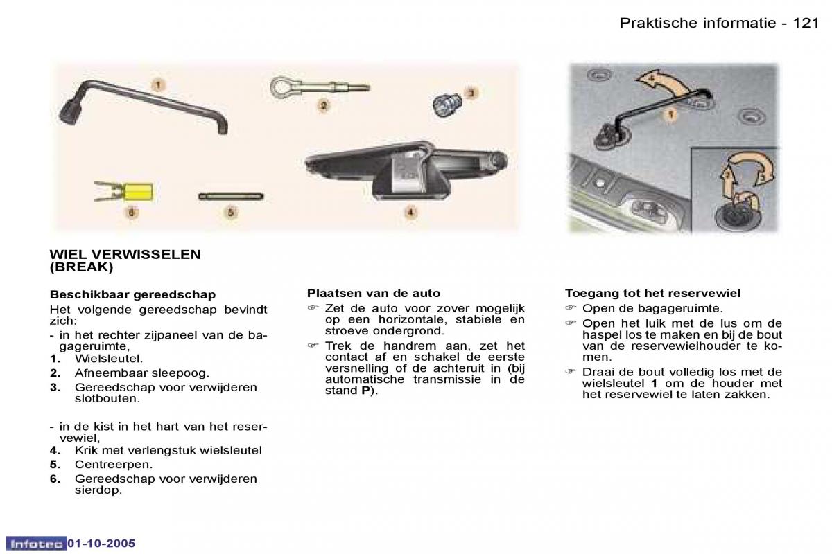 Peugeot 307 handleiding / page 136