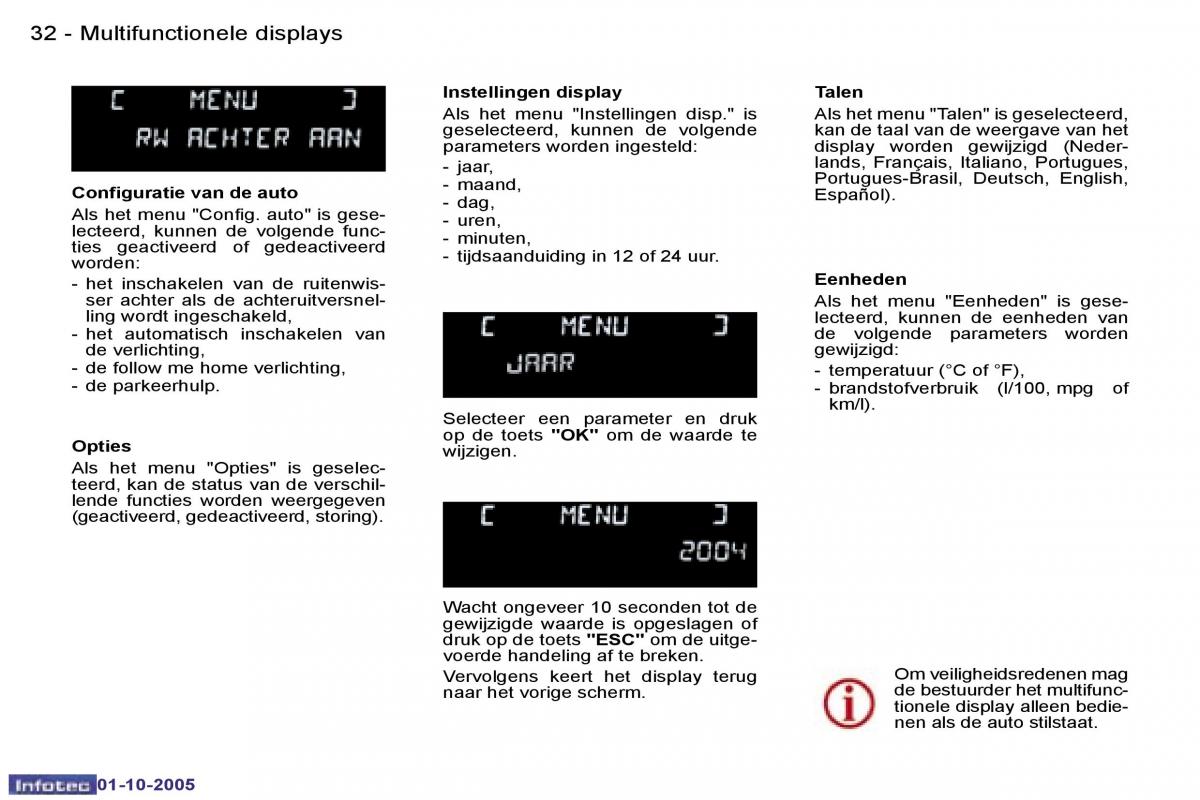 Peugeot 307 handleiding / page 34