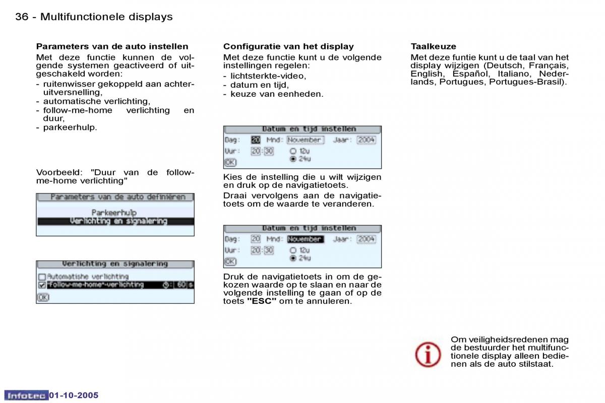 Peugeot 307 handleiding / page 38