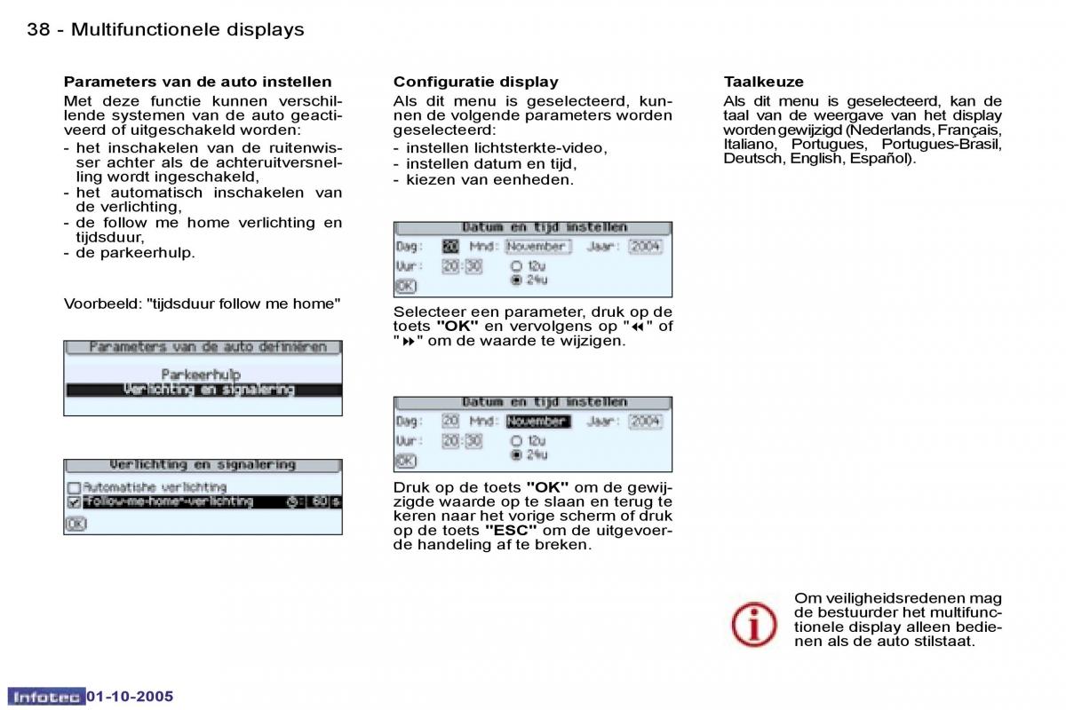 Peugeot 307 handleiding / page 40