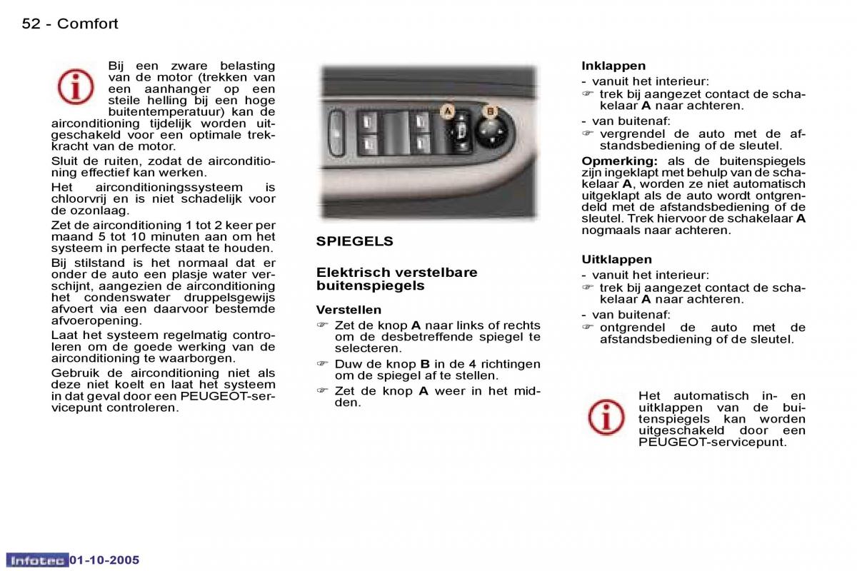 Peugeot 307 handleiding / page 54