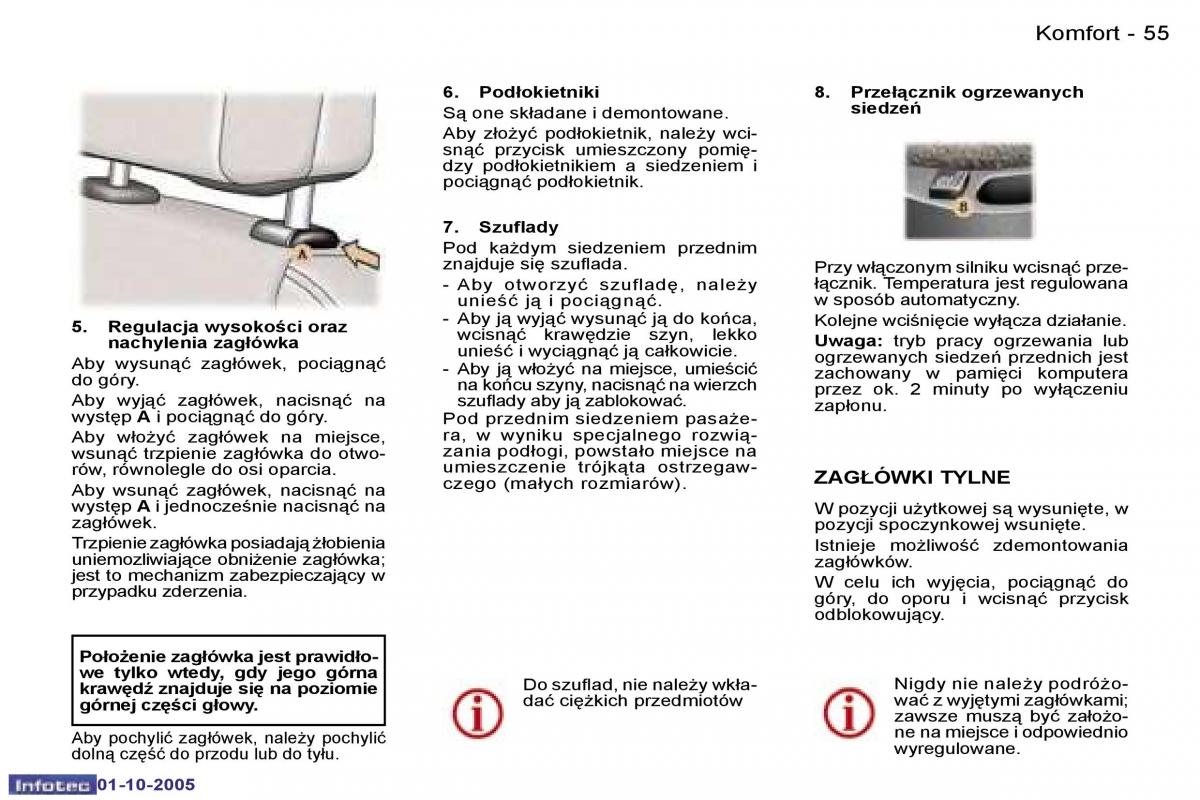 Peugeot 307 instrukcja obslugi / page 58