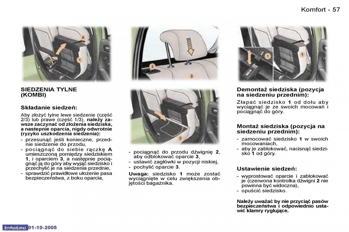 Peugeot 307 instrukcja obslugi / page 60