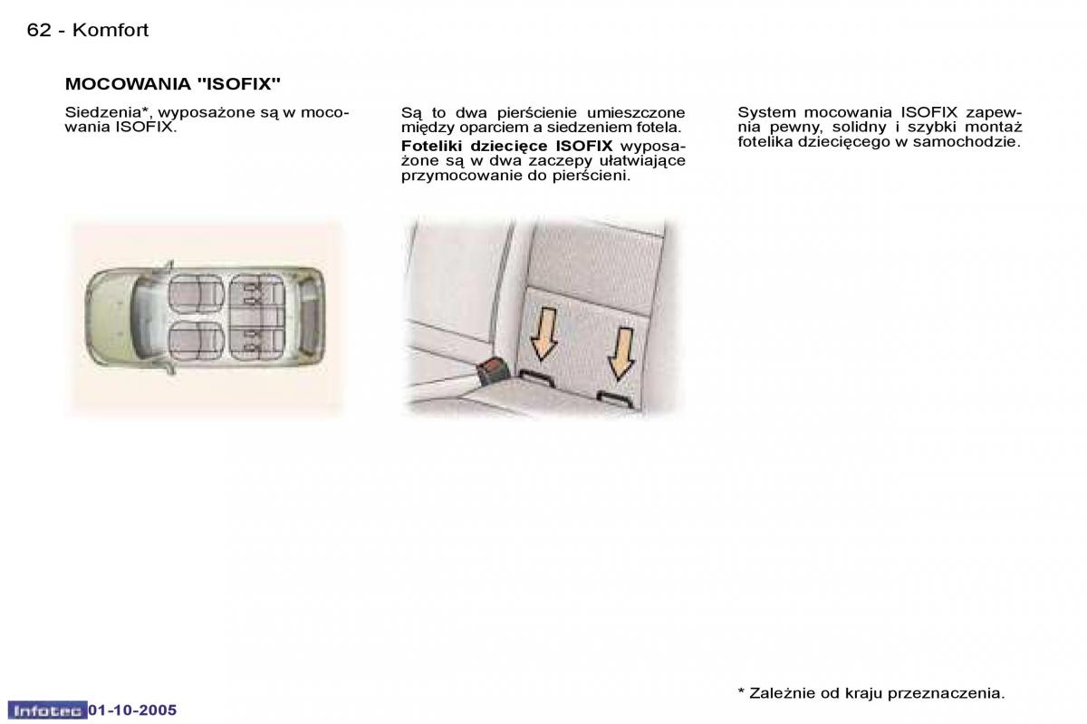 Peugeot 307 instrukcja obslugi / page 62