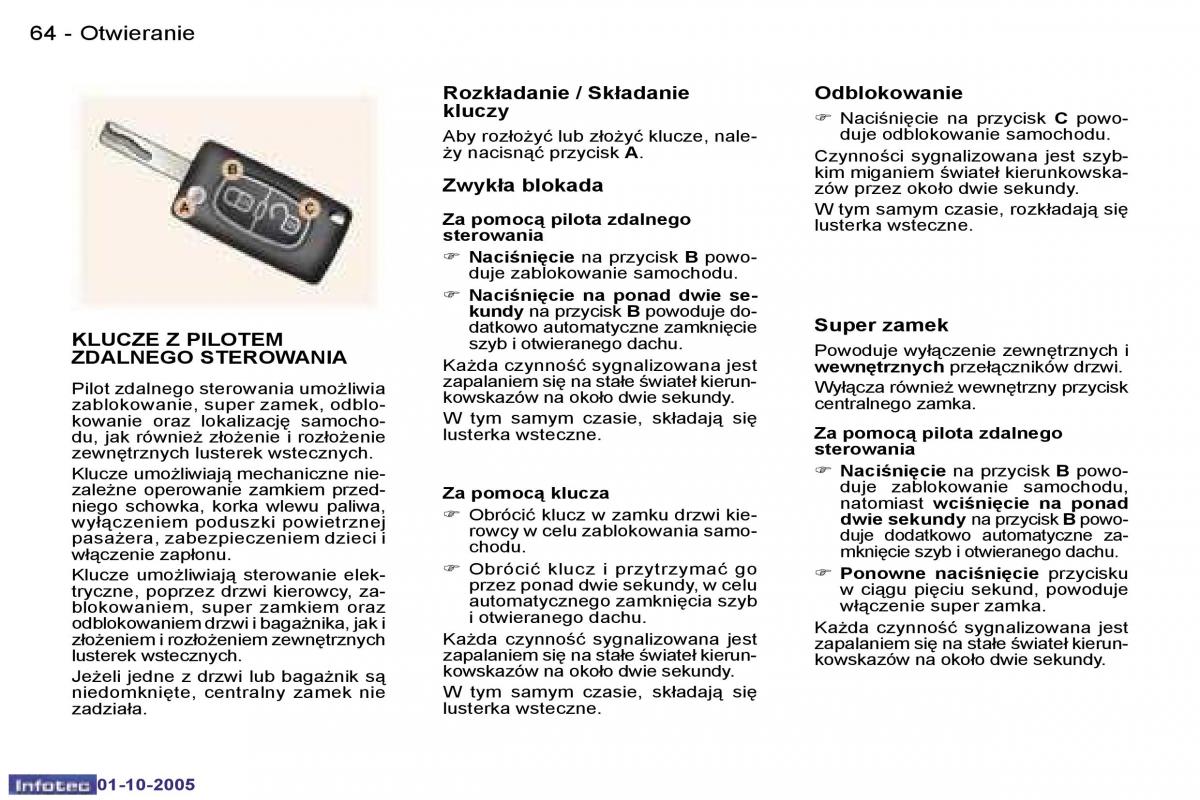 Peugeot 307 instrukcja obslugi / page 67