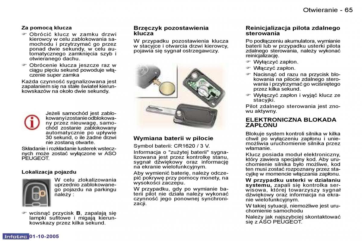 Peugeot 307 instrukcja obslugi / page 68