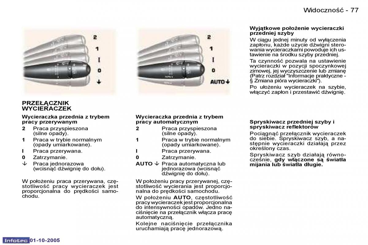 Peugeot 307 instrukcja obslugi / page 85