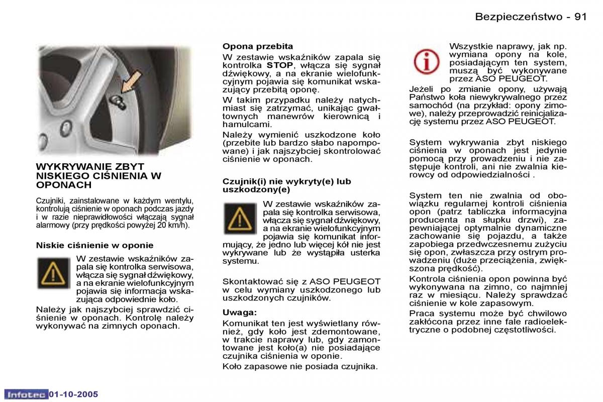 Peugeot 307 instrukcja obslugi / page 102