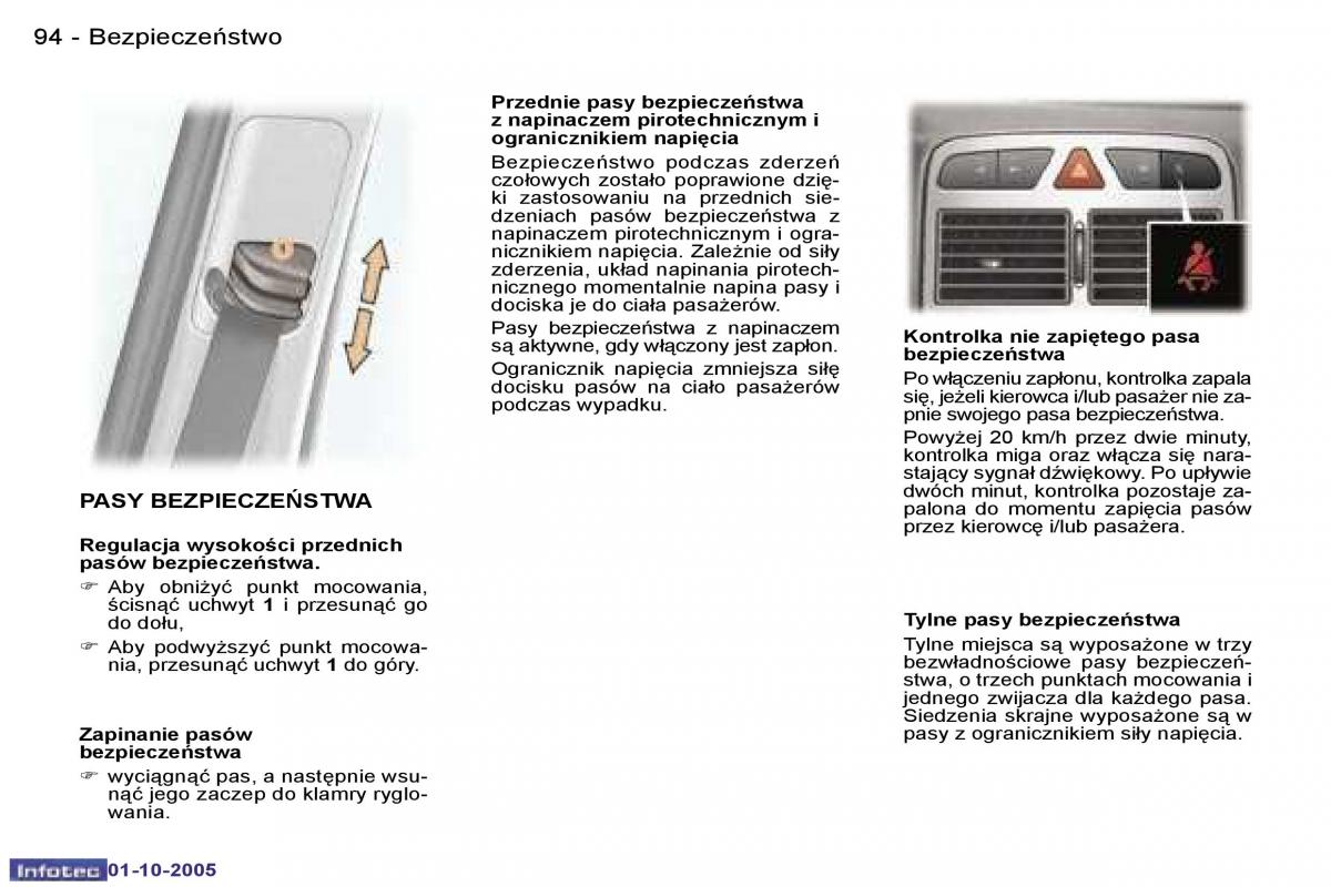 Peugeot 307 instrukcja obslugi / page 105