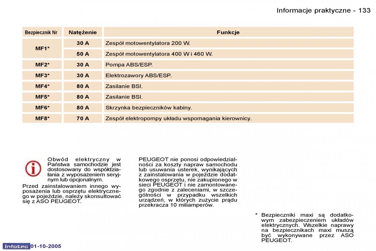 Peugeot 307 instrukcja obslugi / page 147