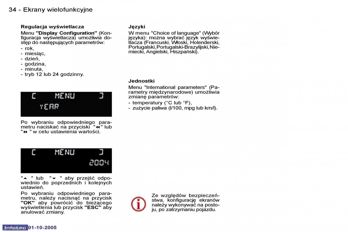 Peugeot 307 instrukcja obslugi / page 36