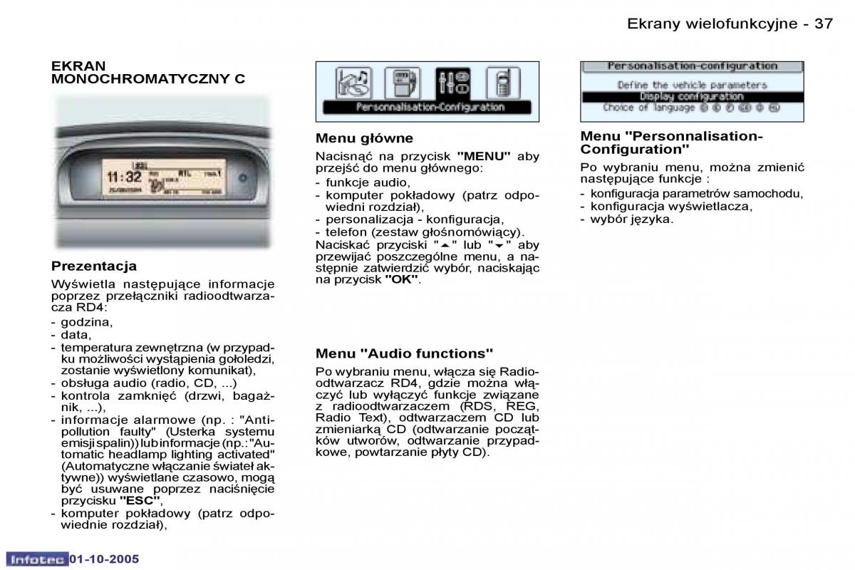 Peugeot 307 instrukcja obslugi / page 39