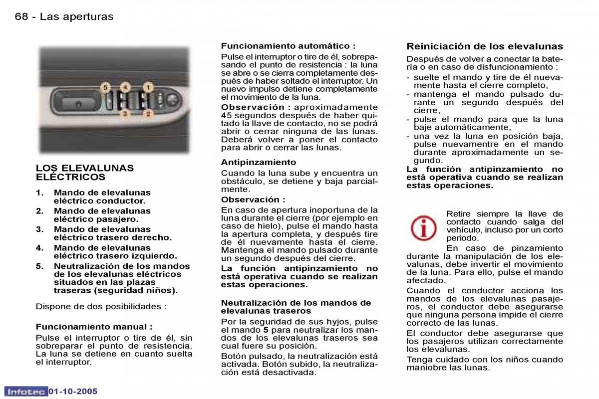 Peugeot 307 manual del propietario / page 73