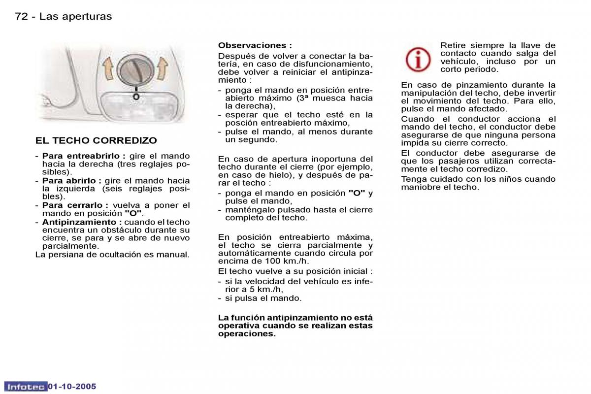 Peugeot 307 manual del propietario / page 79