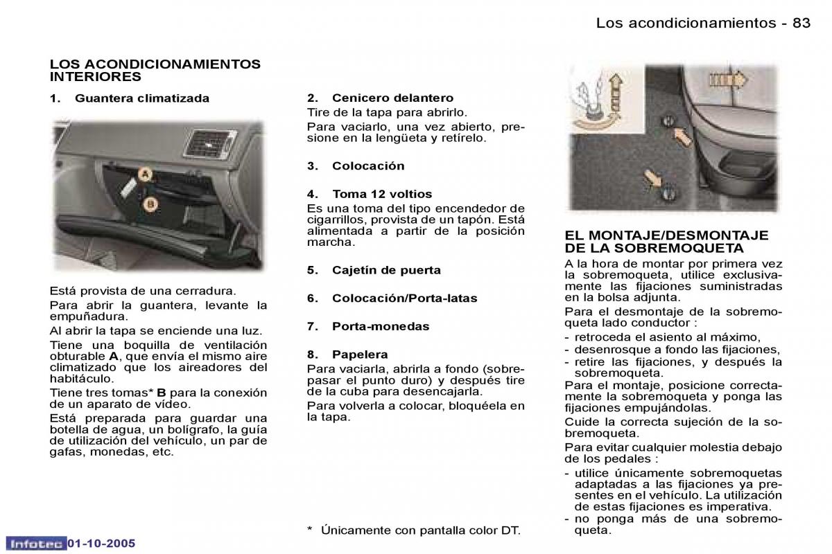 Peugeot 307 manual del propietario / page 91