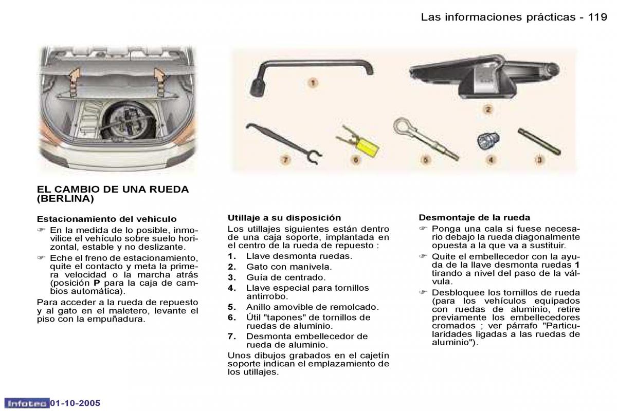 Peugeot 307 manual del propietario / page 133