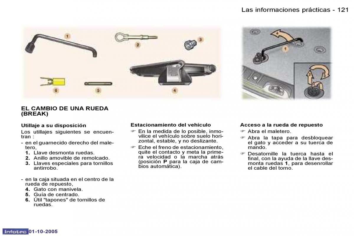 Peugeot 307 manual del propietario / page 136