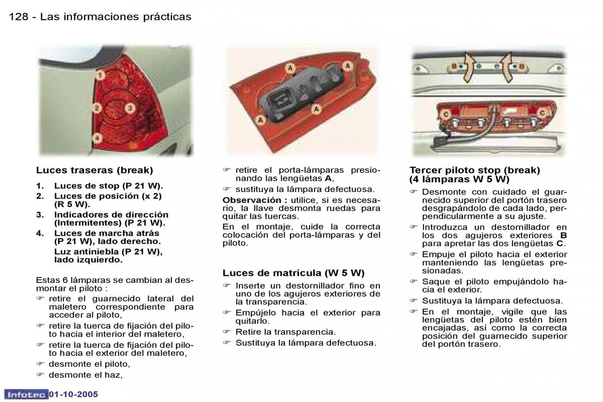 Peugeot 307 manual del propietario / page 143