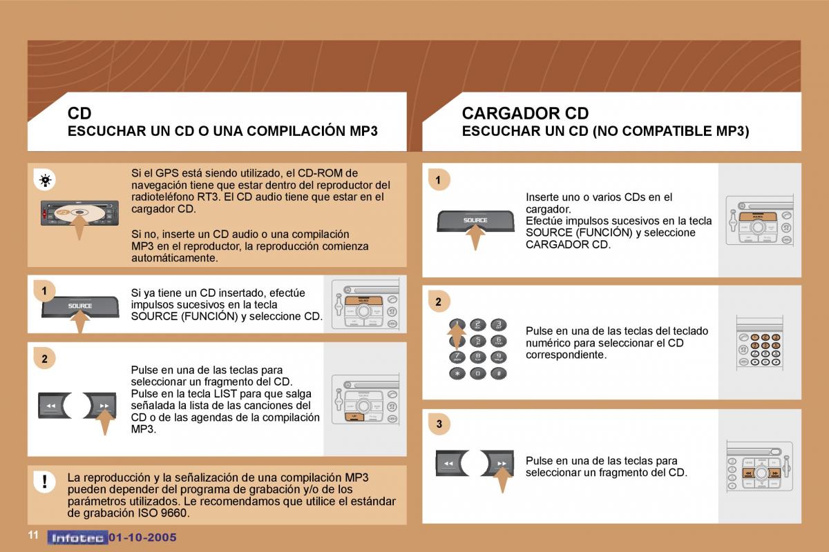 Peugeot 307 manual del propietario / page 182