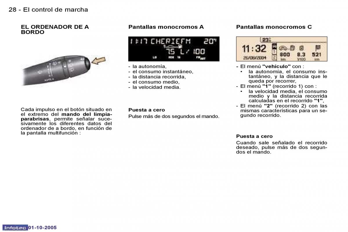 Peugeot 307 manual del propietario / page 30