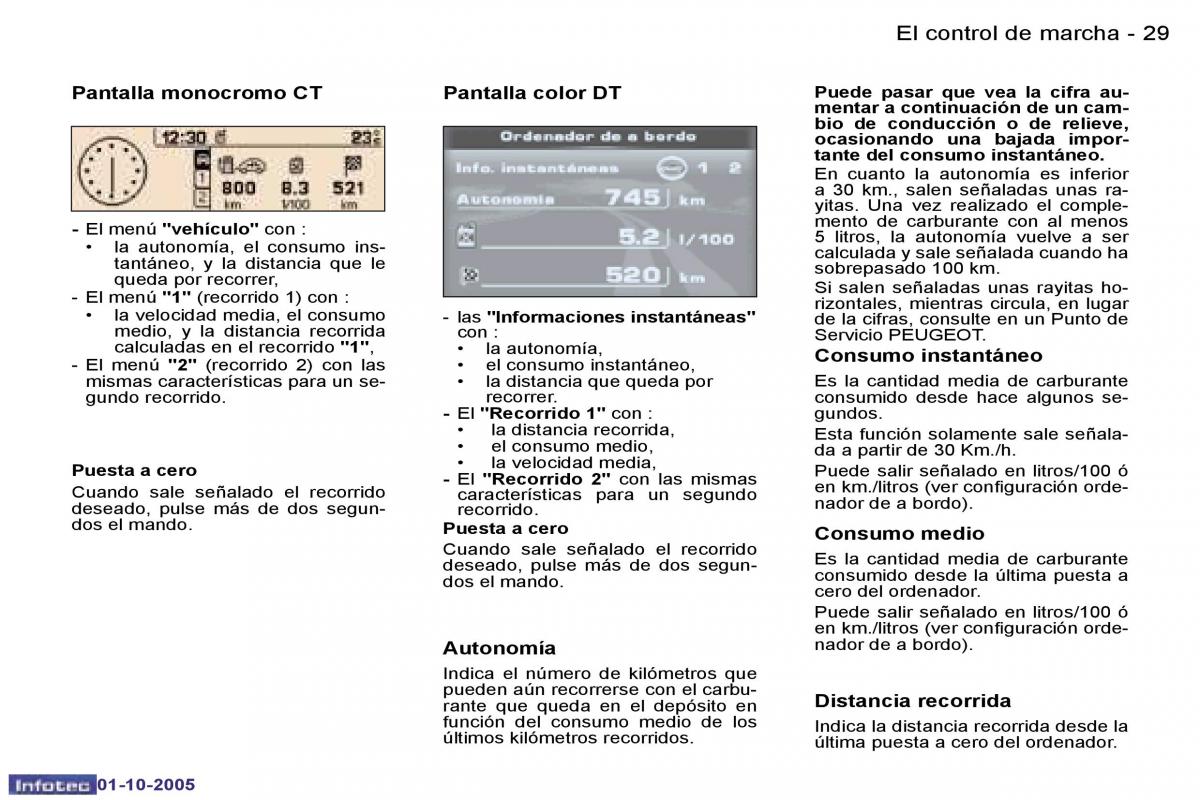 Peugeot 307 manual del propietario / page 31