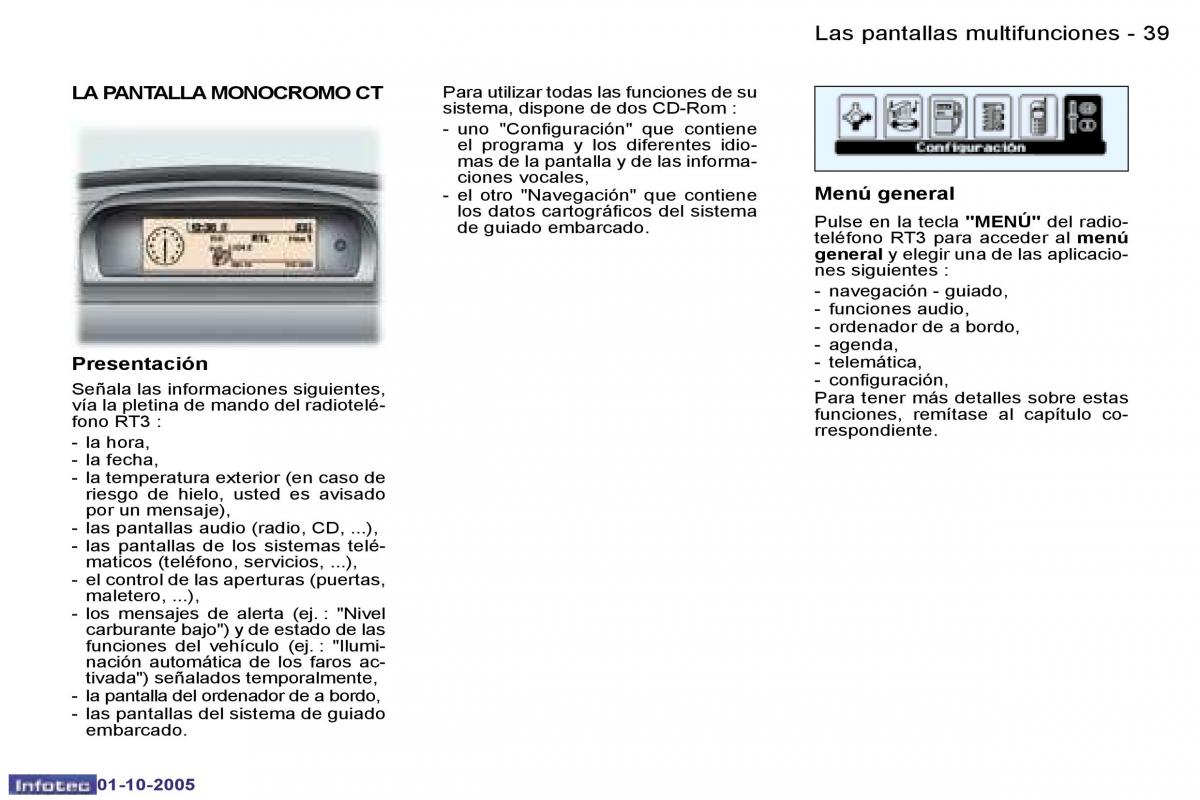 Peugeot 307 manual del propietario / page 41