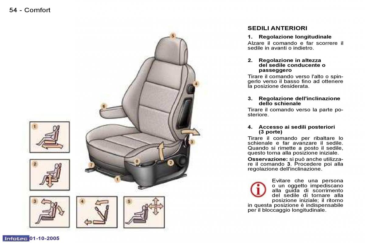 Peugeot 307 manuale del proprietario / page 57