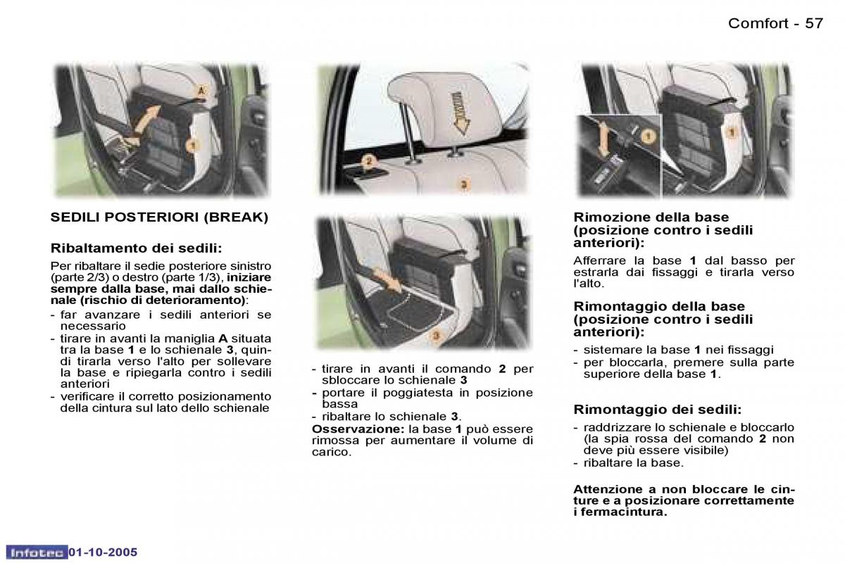 Peugeot 307 manuale del proprietario / page 60