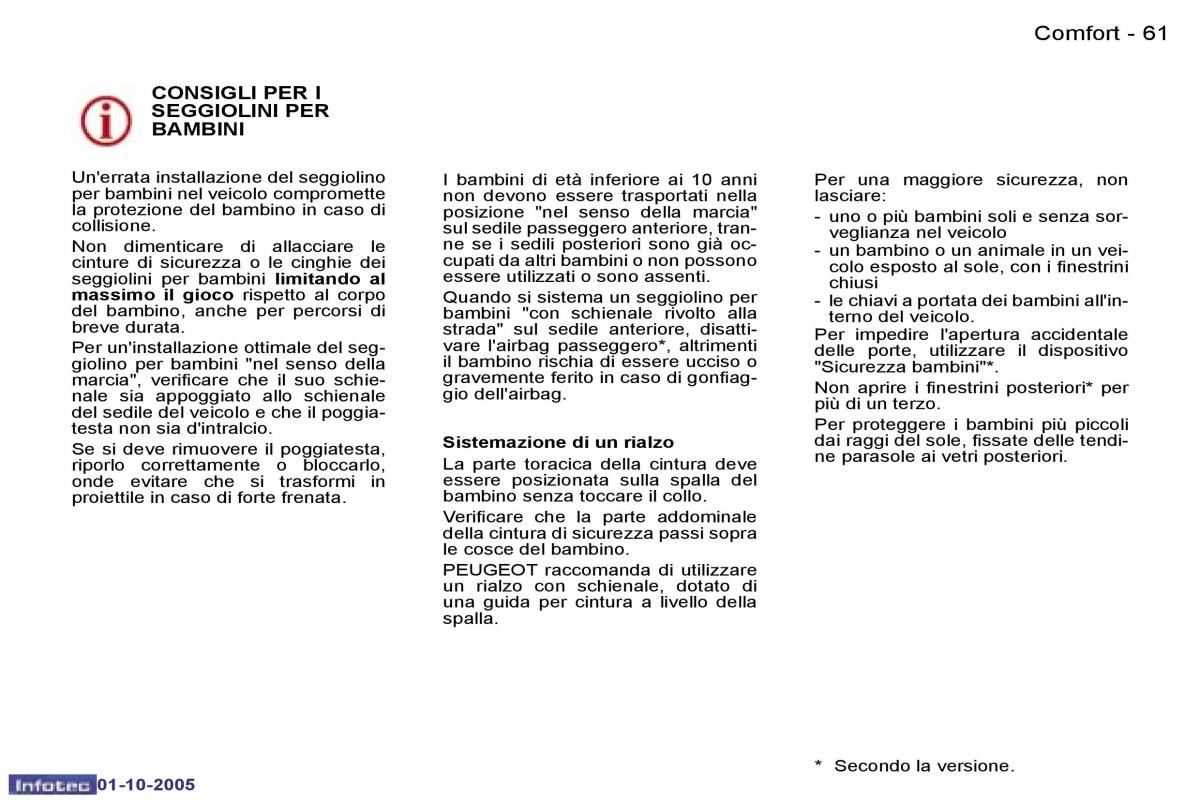 Peugeot 307 manuale del proprietario / page 66