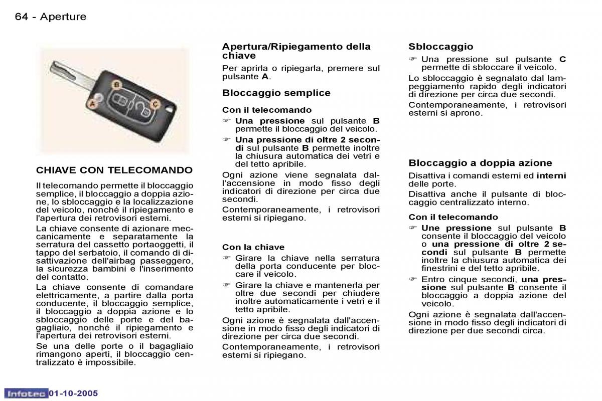 Peugeot 307 manuale del proprietario / page 67