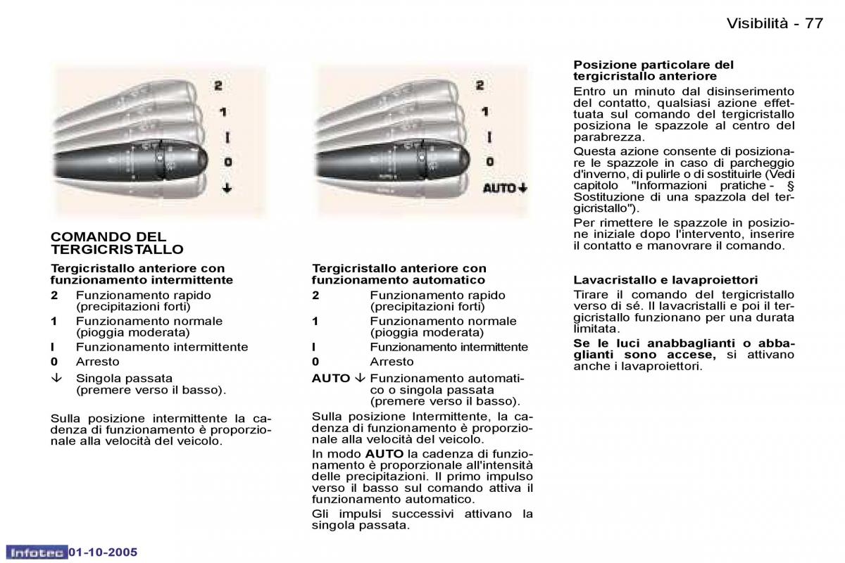 Peugeot 307 manuale del proprietario / page 83