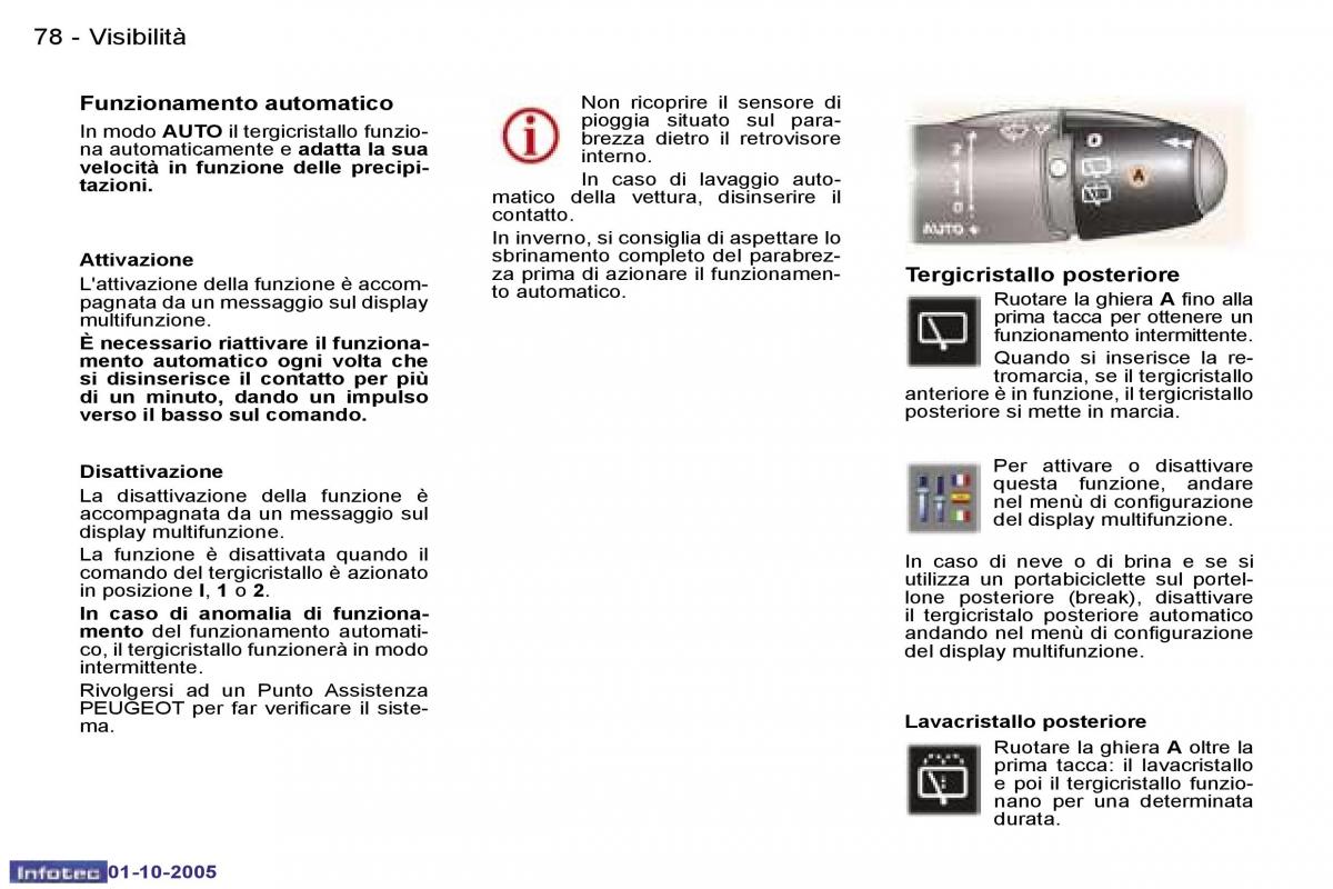 Peugeot 307 manuale del proprietario / page 85