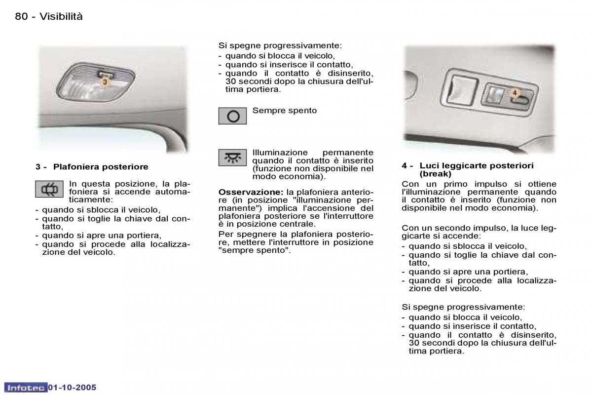 Peugeot 307 manuale del proprietario / page 87