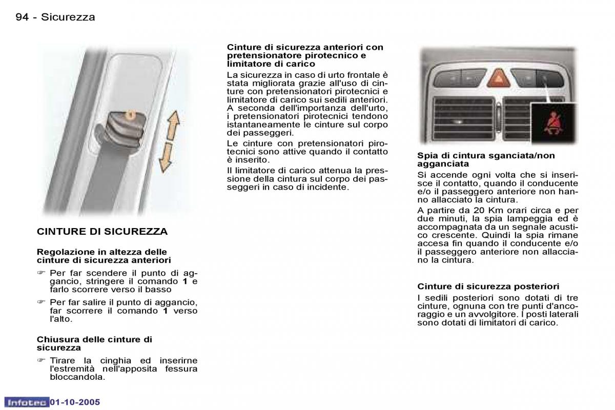 Peugeot 307 manuale del proprietario / page 103