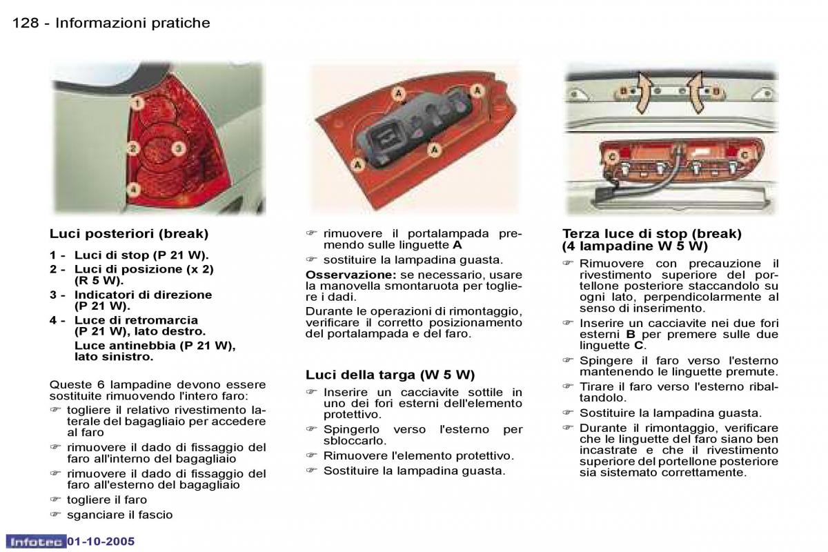 Peugeot 307 manuale del proprietario / page 141