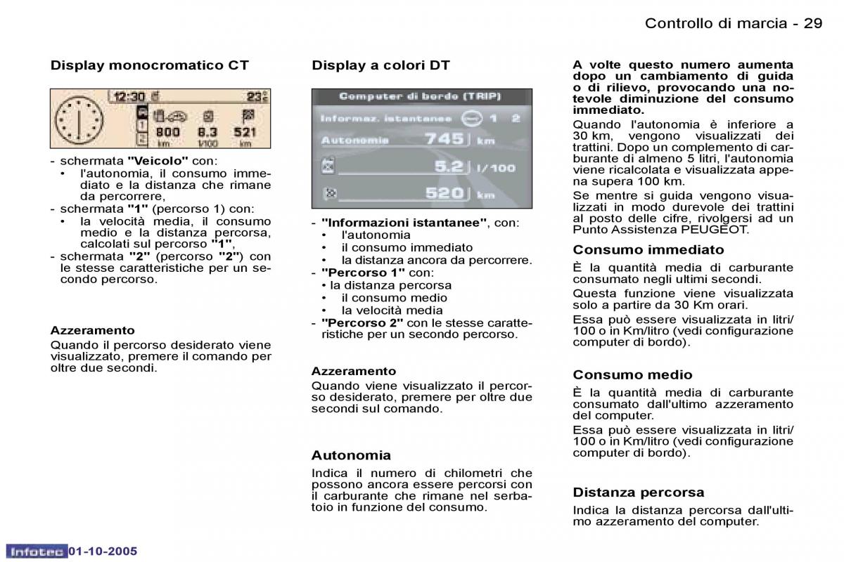 Peugeot 307 manuale del proprietario / page 31