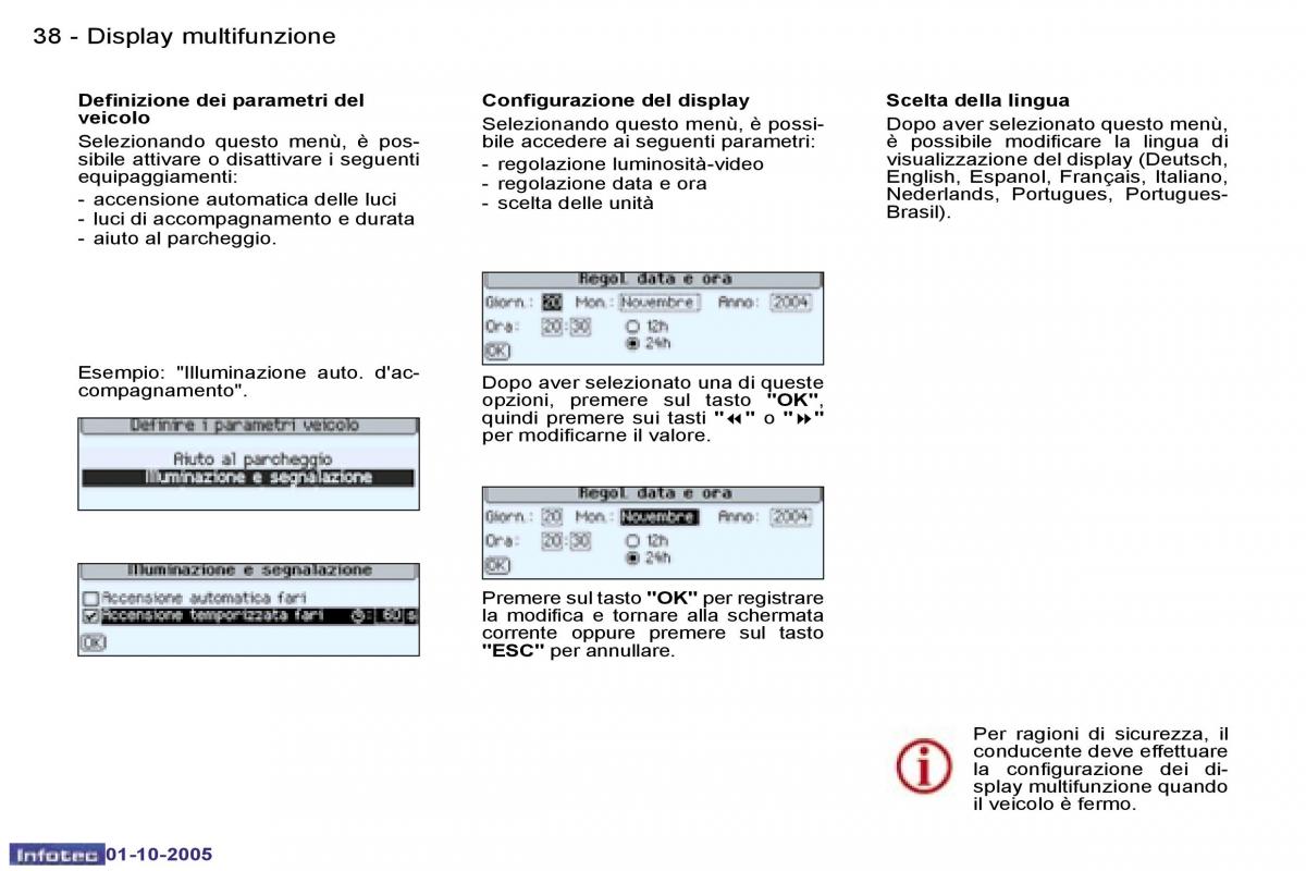 Peugeot 307 manuale del proprietario / page 40