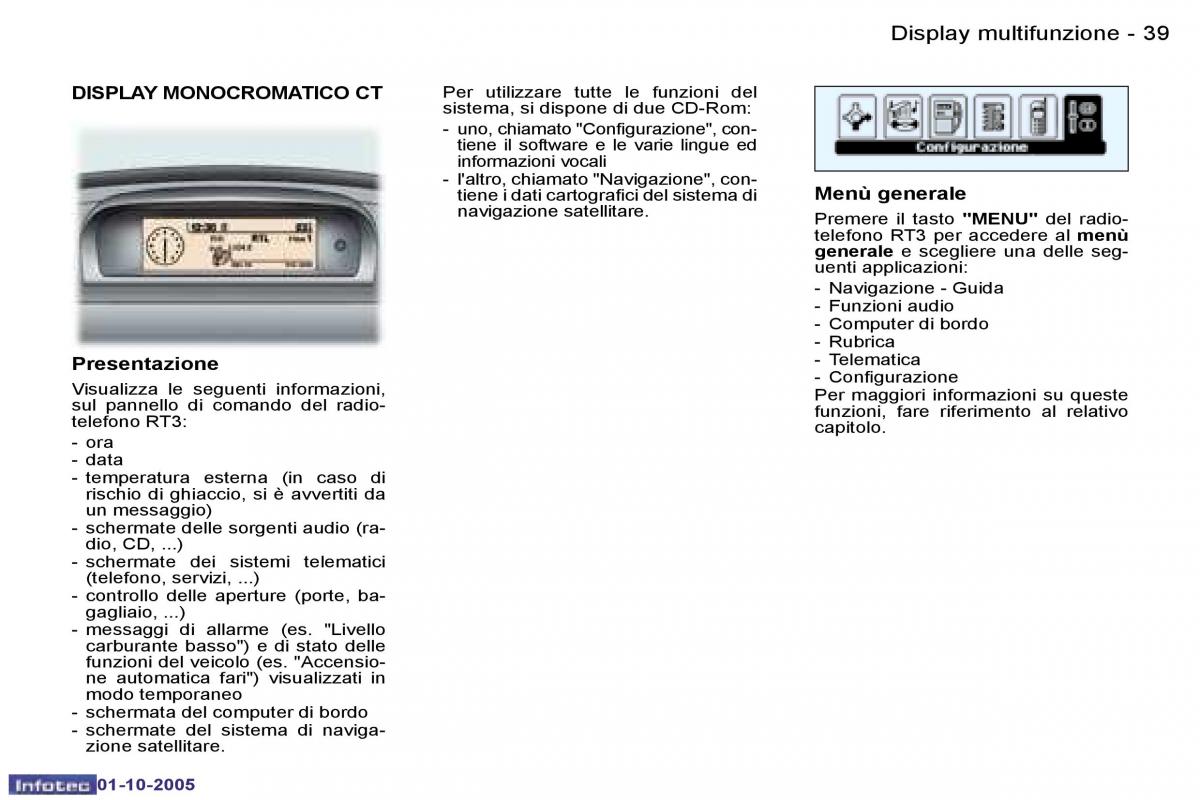 Peugeot 307 manuale del proprietario / page 41