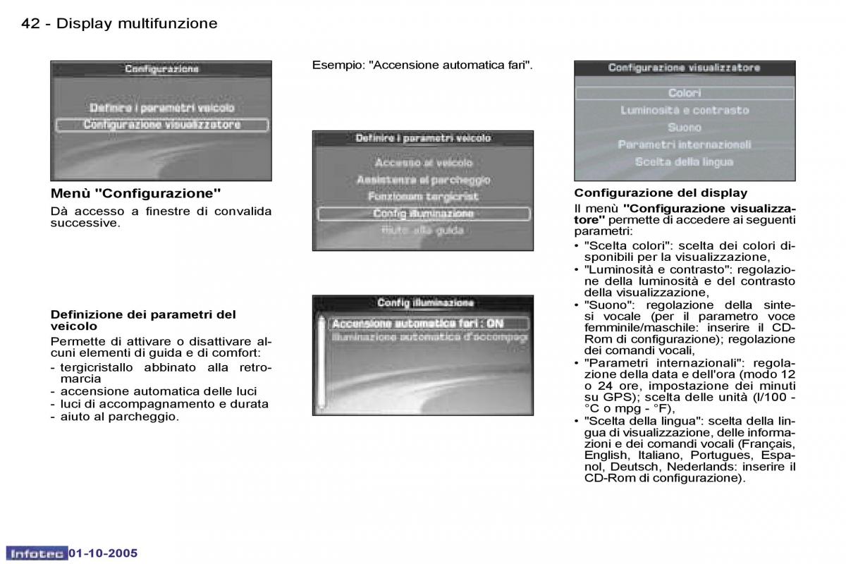 Peugeot 307 manuale del proprietario / page 44