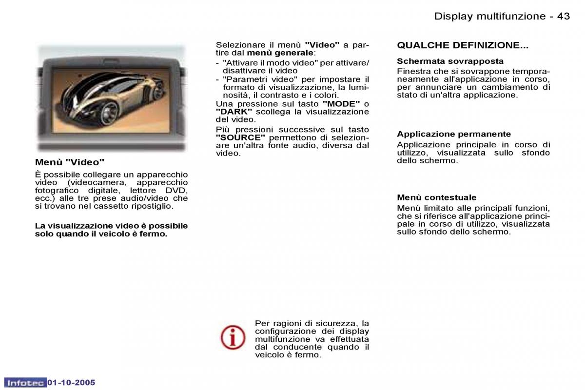 Peugeot 307 manuale del proprietario / page 45