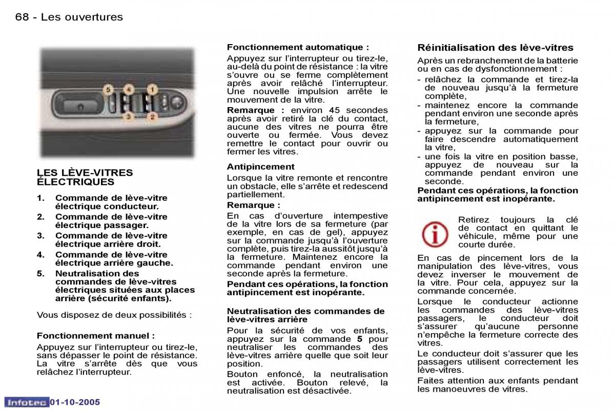 Peugeot 307 manuel du proprietaire / page 69