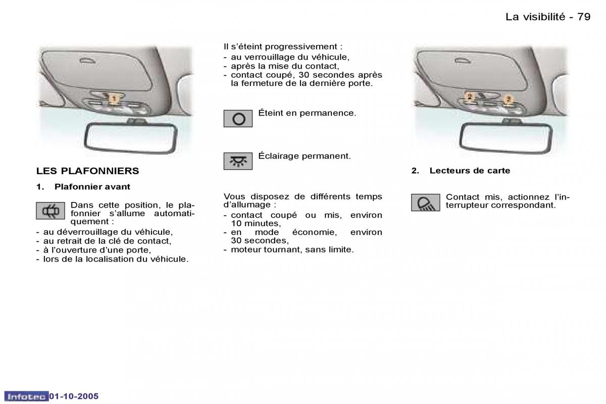 Peugeot 307 manuel du proprietaire / page 79