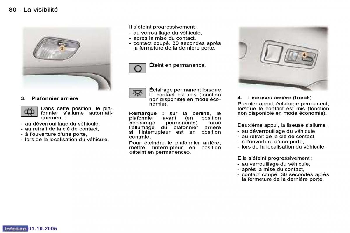 Peugeot 307 manuel du proprietaire / page 80