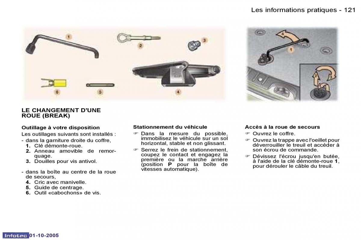 Peugeot 307 manuel du proprietaire / page 126