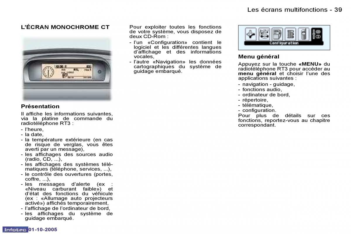 Peugeot 307 manuel du proprietaire / page 40