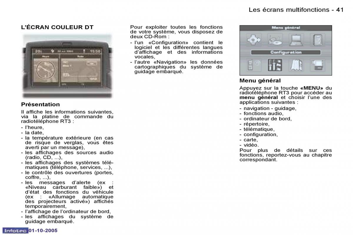 Peugeot 307 manuel du proprietaire / page 42