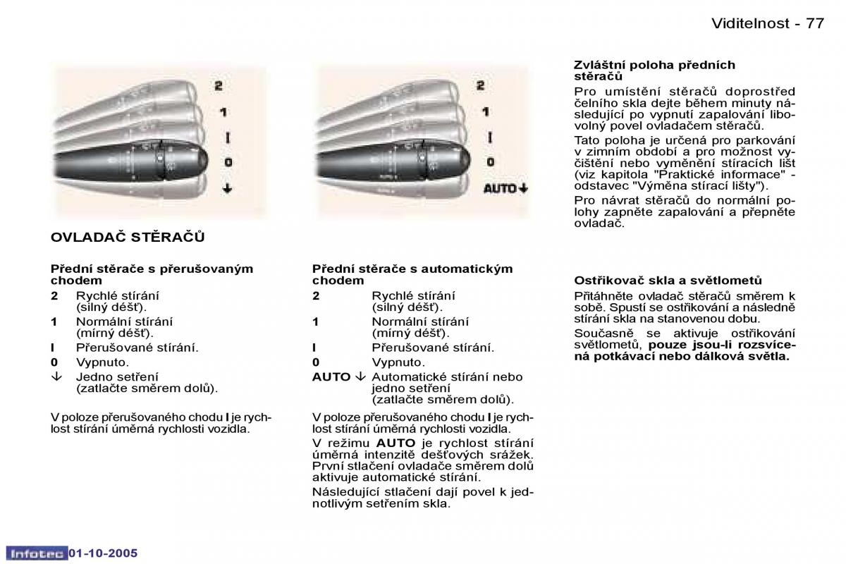 Peugeot 307 navod k obsludze / page 85